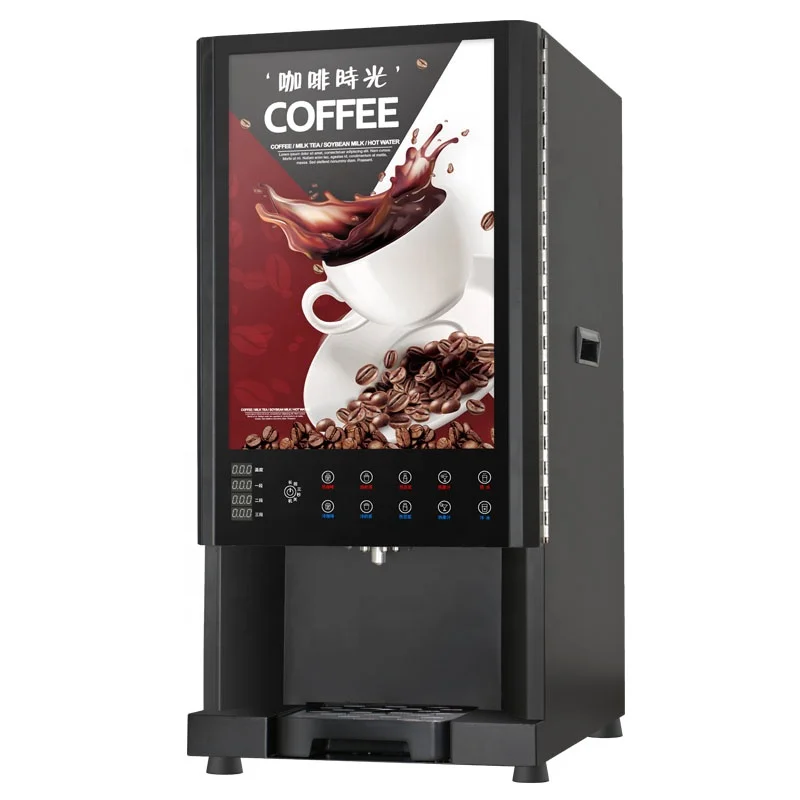 Commerical Instant Automatic Coffee Vending Machine 7 kinds drinks hot chocolate automatic commercial instant coffee maker