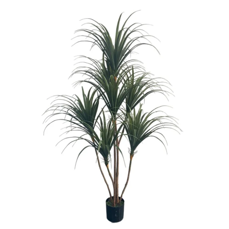 2022 New Design Brazil Dragon Blood Potted Dracaena Fragrans Artificial Tree For Indoor Decoration Landscape Office Crafts