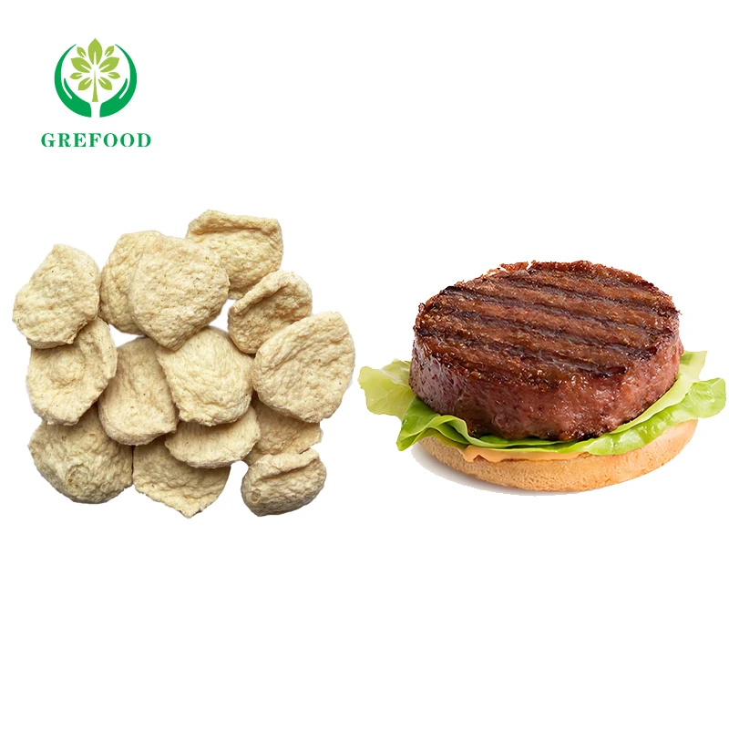 Rich fiber pork substitute by Textured vegetable protein TVP chewy textured soy protein meat Customizable fast food ingredients