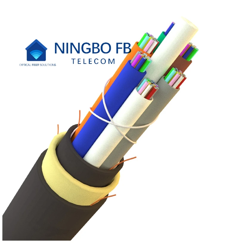 All Dielectric Self-supporting Aerial ADSS Cable 6 12 24 48 96 144 288 core G652D Outdoor Non Armored optical Fiber