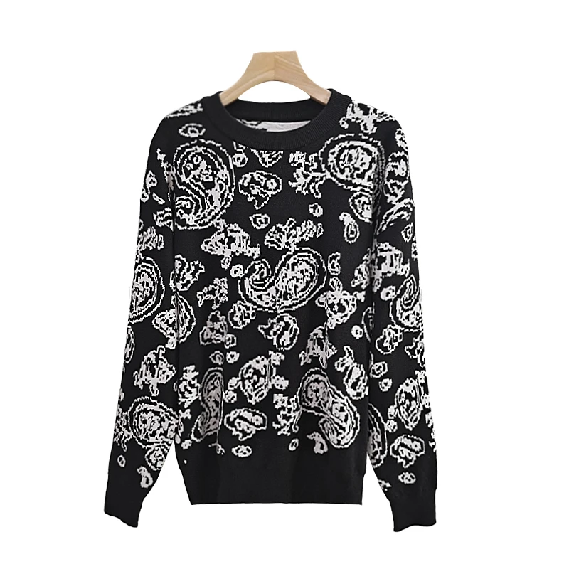 Оптовая продажа, свитер большого размера на заказ, вязаный джемпер, осенне-зимний плотный пуловер с высоким воротником, Женский свитшот, свитера