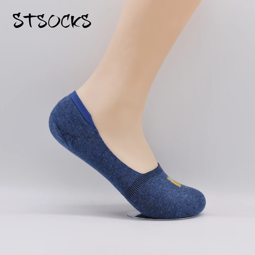 
In Stock Wholesale Manufactures Portable Breathable Customized Logo Business No Show Man Dress Socks 