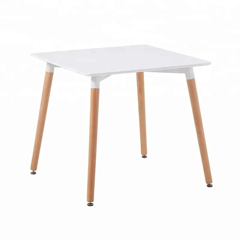 Wholesale Cheap Price Nordic Style Garden Small Table Square Wood MDF Restaurant Dining Tables
