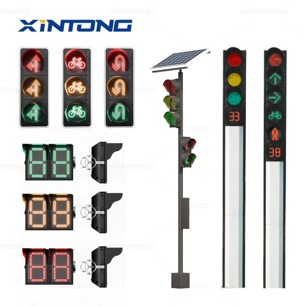 XINTONG Wholesale Customized led solar traffic lights Traffic signal light