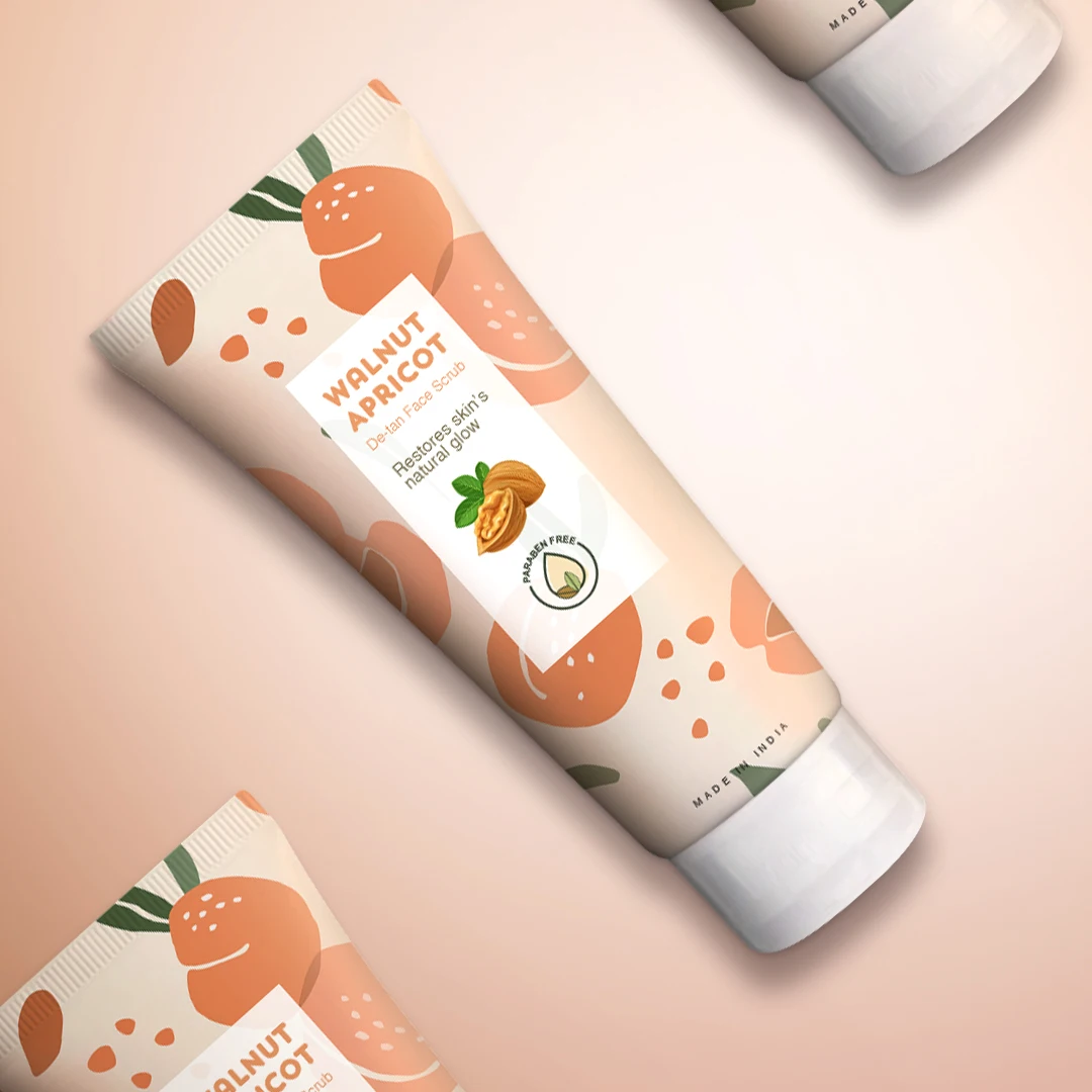 Частная маркировка органический орех персиковый гиентарный отшелушиватель DE-TAN скраб для лица Лучший отшелушивающий тела