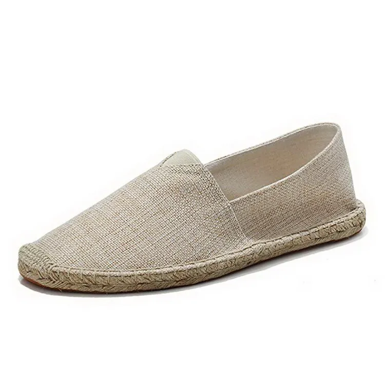 Cheap Custom Casual Cloth Shoes Canvas Slip-on Espadrilles For Men