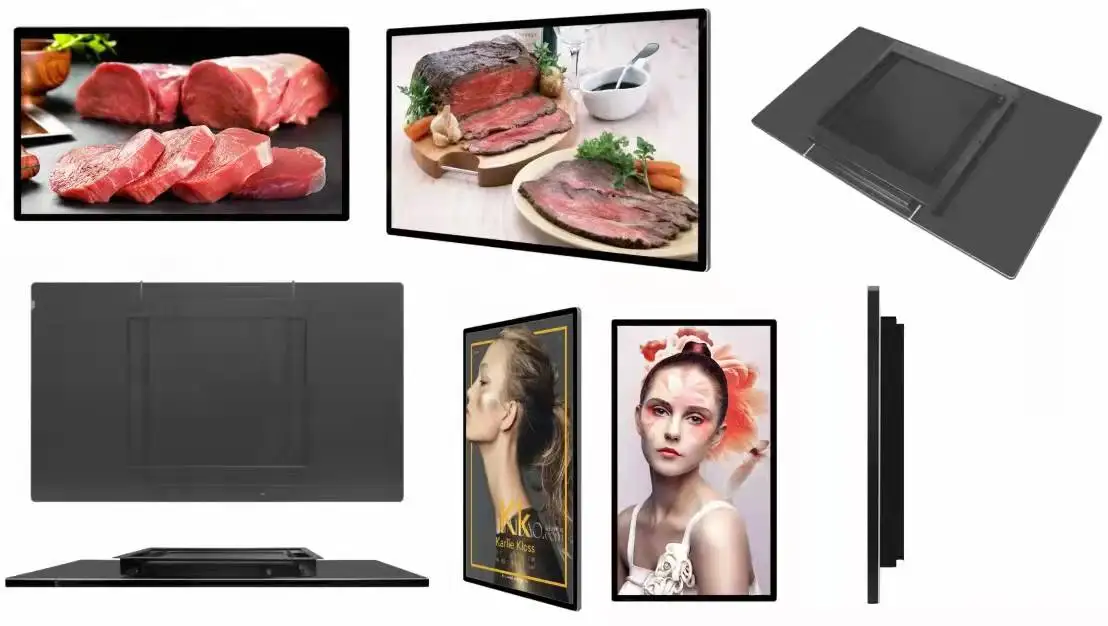 Retail Store Shopping Mall AD Strip wide Bar Signage Panel Digital LCD Strips Display Advertising Digital Screen For Advertising