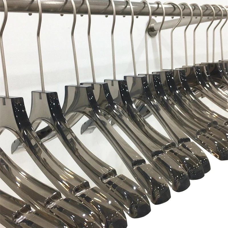 factory price heavy duty acrylic cloth hangers Luxurious Acrylic Hangers for clothing store