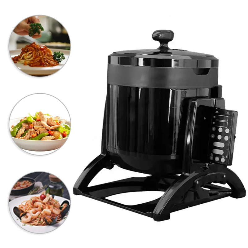 3600w Chinese And English Touch Screen Intelligent Cooking Robot Wok Restaurant Automatic Peanuts Stirring Automated Cooking Mac