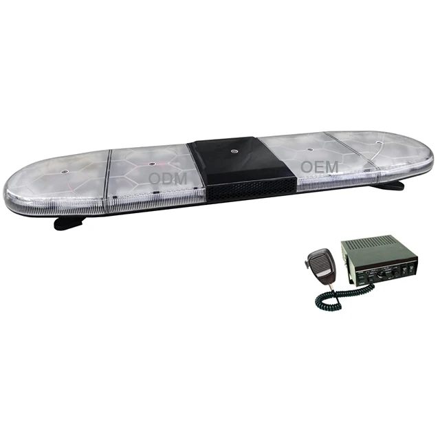 HS4140 LED Ambulance Vehicle Warning Light Bars Amber Double color LED warning police light bar