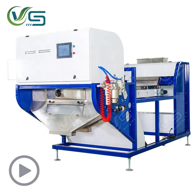 Belt type optical color sorter dried shrimp color sorting machine