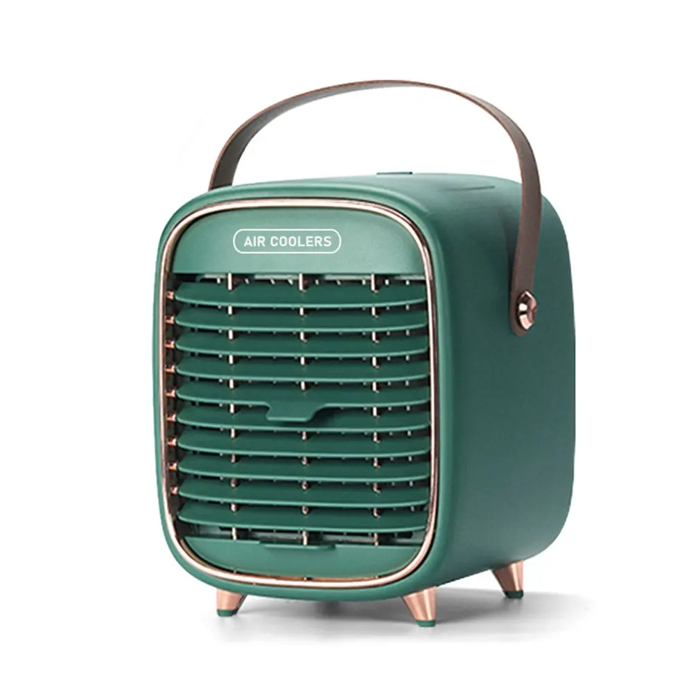 Mini Desktop Air Conditioner with Night Light Mini USB Water Cooling Fan Humidifier Purifier Multifunction Air Cooler Fan