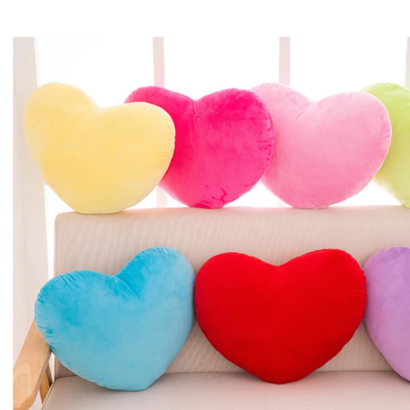Wholesale Customized Heart Shaped Plush Throw Pillow Toys Valentine Day Plush Heart Pillow Decoration