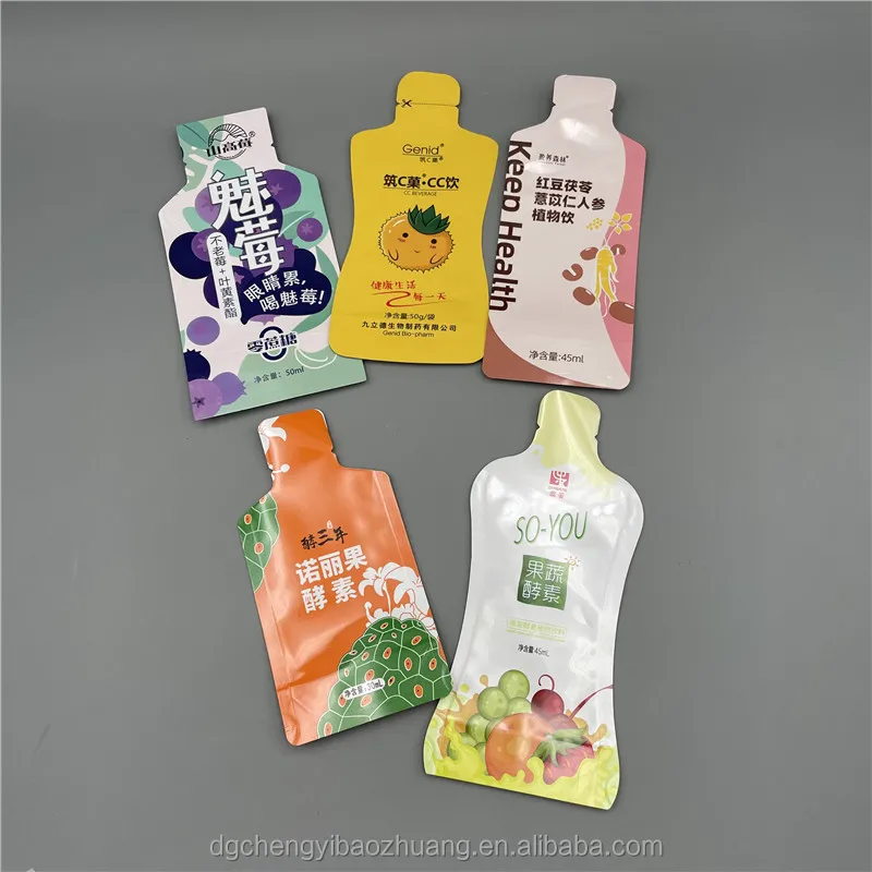 Custom 30g 1.1 oz Aluminum Foil Shape Retort Packaging Pouch Honey Bottle Package Sachet For Beauty Drink Energy Gel Pack Bags