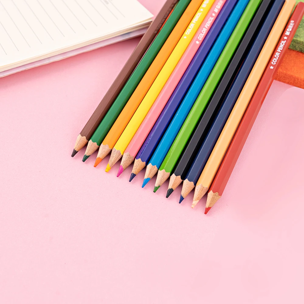M&G Economic 12 pack color pencil art artist school students supply wood pencils set kids boxes of colored pencils