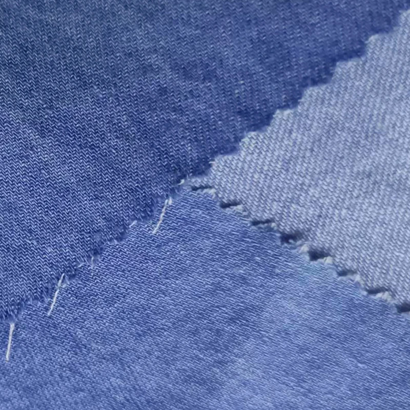 41021-Twill 180gsm Medium Weight Denim Look Style 85% Cotton 15% Hemp Blended Fabric For Pants Suits