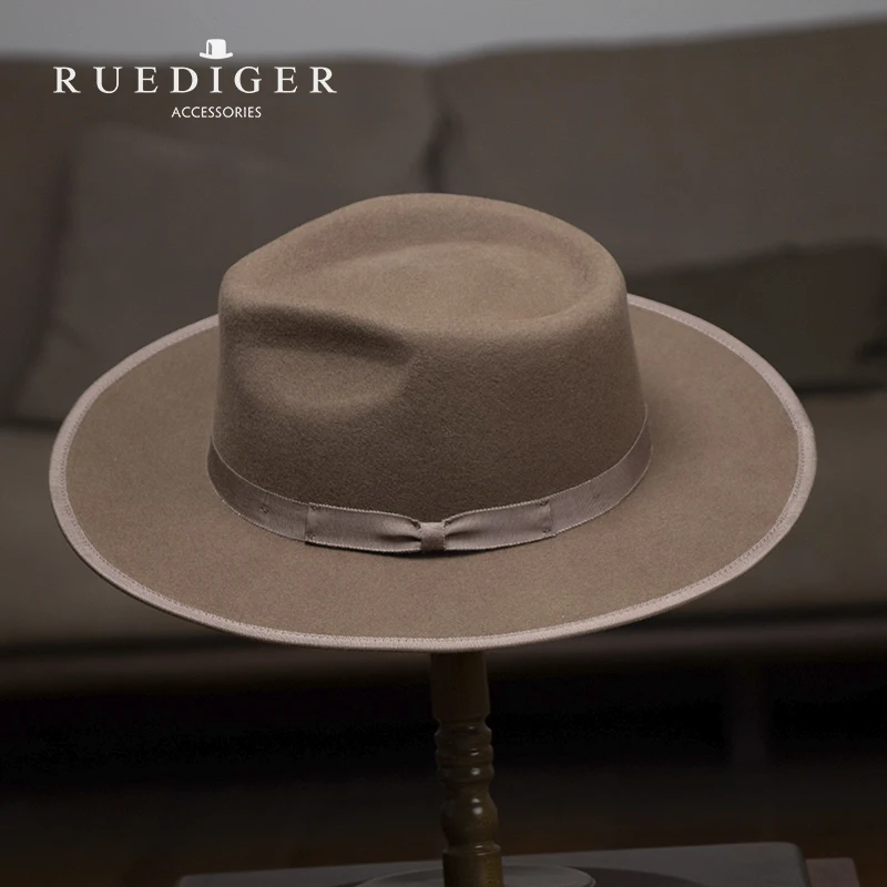  Бренд Ruediger модная Высококачественная фетровая шляпа