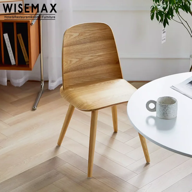 WISEMAX мебель фабрика Современная дешевая для ресторанов деревянный обеденный стул с высокой спинкой изучения грецкого ореха кафе магазина