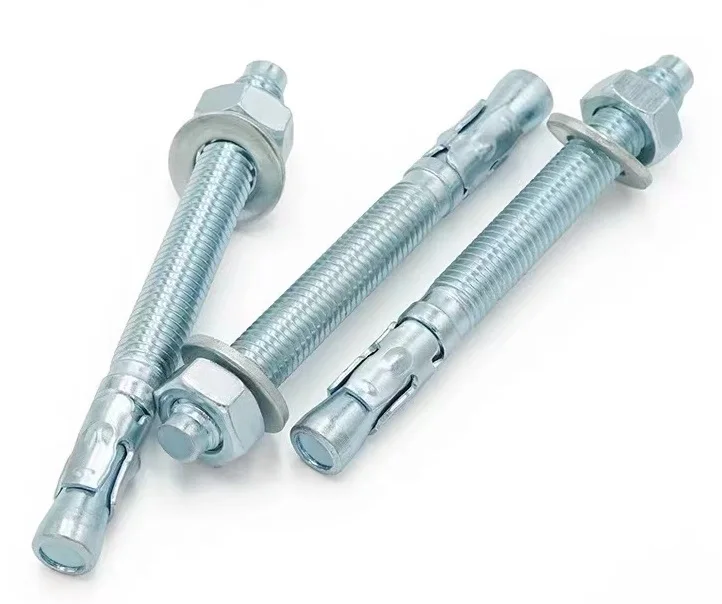 High Quality M6 M8 M10 Expansion Anchor Bolt Set with Washer Stainless Steel DIN Standard 100mm Length in Bag Packaging