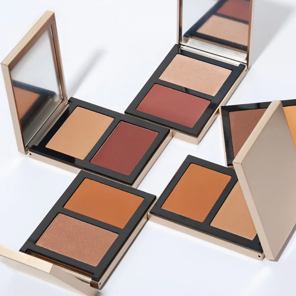 Wholesale Cosmetics Bronzer Custom Private Label  Contouring Palette Face and Body  Makeup