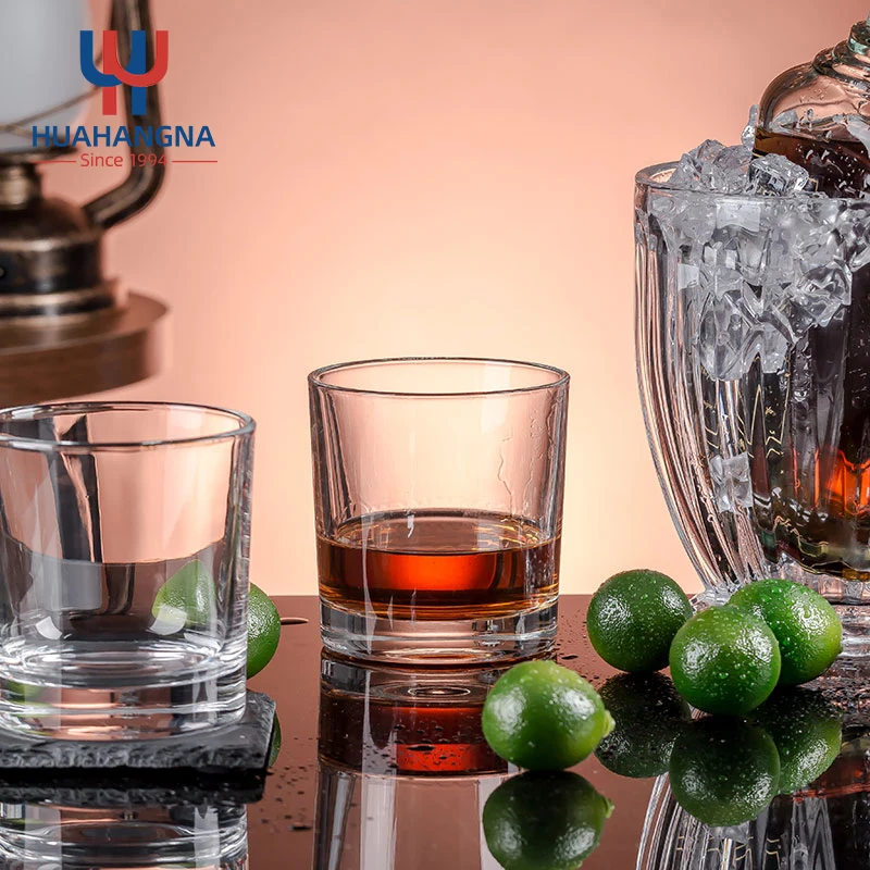 Customized Logo 11oz Old Fashioned Cocktail Whiskey Glass Gift Set with 2 Shot Glasses and Coasters in Gift Box for Presents