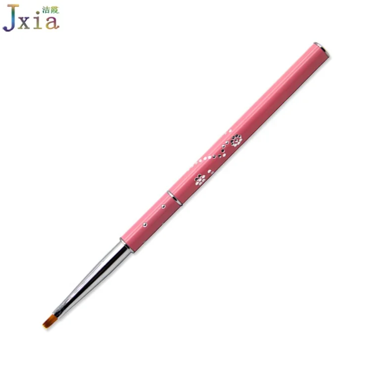 Jiexia Detachable 1# Small Size Flat Gel Brush One Stroke Floral Painting Nail Art Brushes