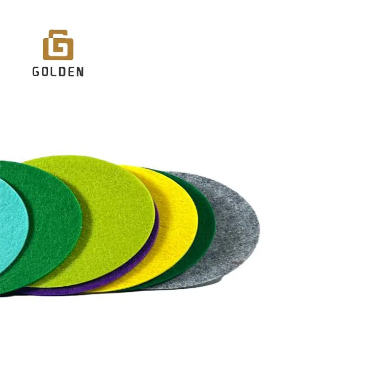 Golden Snooker Table Mustache Acoustic Xmas Felt Toy Fabric Quilted Lining Polyester Felt 7mm Color Hamper Needle Punched Felt