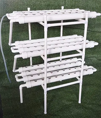 Small Indoor Mini Hydroponic Garden Growing Kit System Standard Type 3 Layers 108 Holes Home Hydroponic System PVC WPC Material