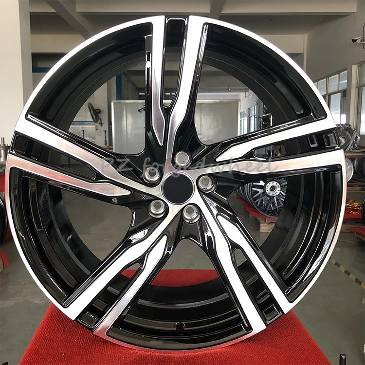 Pengzhen Alloy Wheels Monoblock Rims Diamond Cutting 18 inch 5x112 17x7.5 Five Spoke Wheels for Audi