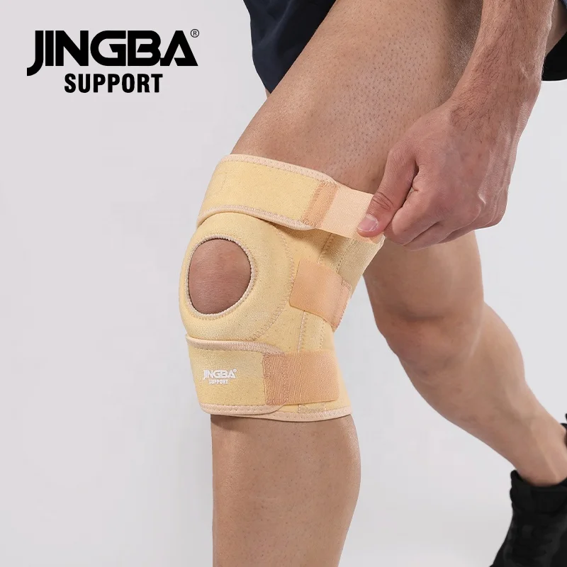 JINGBA Professional Unisex Neoprene Knee Support with Side Stabilizers & Patella Gel Pads for Maximum Knee Pain Gym Sports