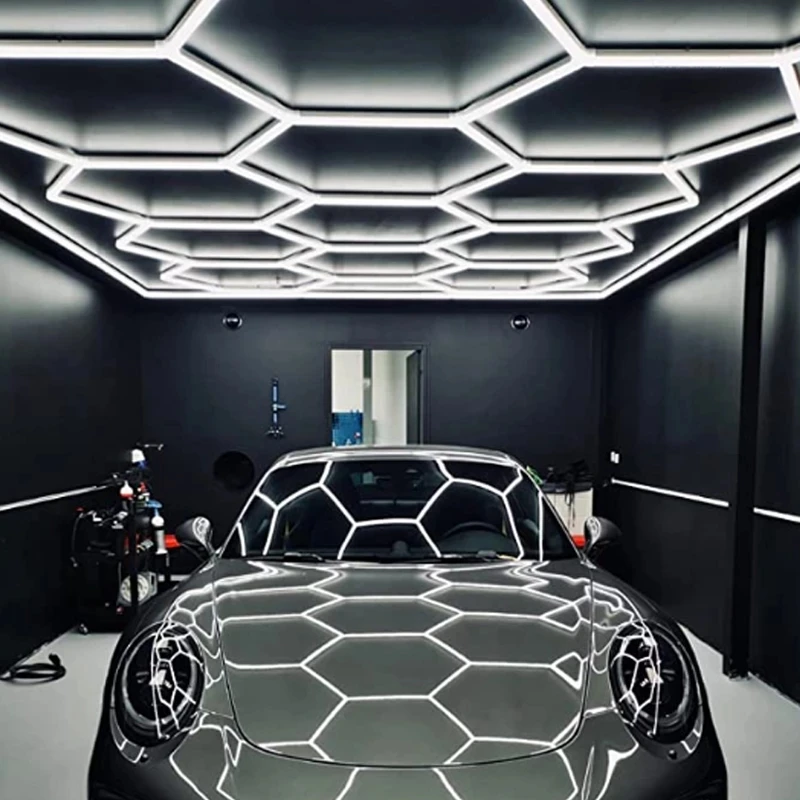 Car Detailing Honeycomb Hexagon Led Lights For Garage