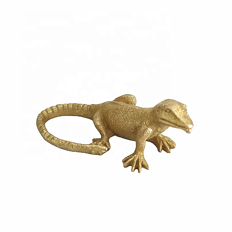 Indoor Home Decor Animal Sculpture Ornament Resin Chameleon Figurine Model Style Lizard Statue for Wall