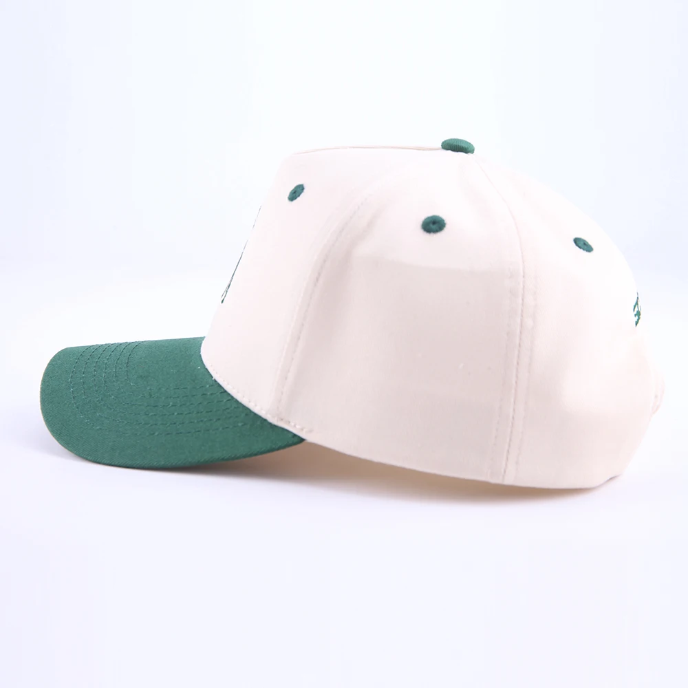 Wholesale Custom 5 Panel Underbrim Acrylic Dad Hat Unisex Embroidery Logo Polyester Baseball Hat Sports Cap For Men Women