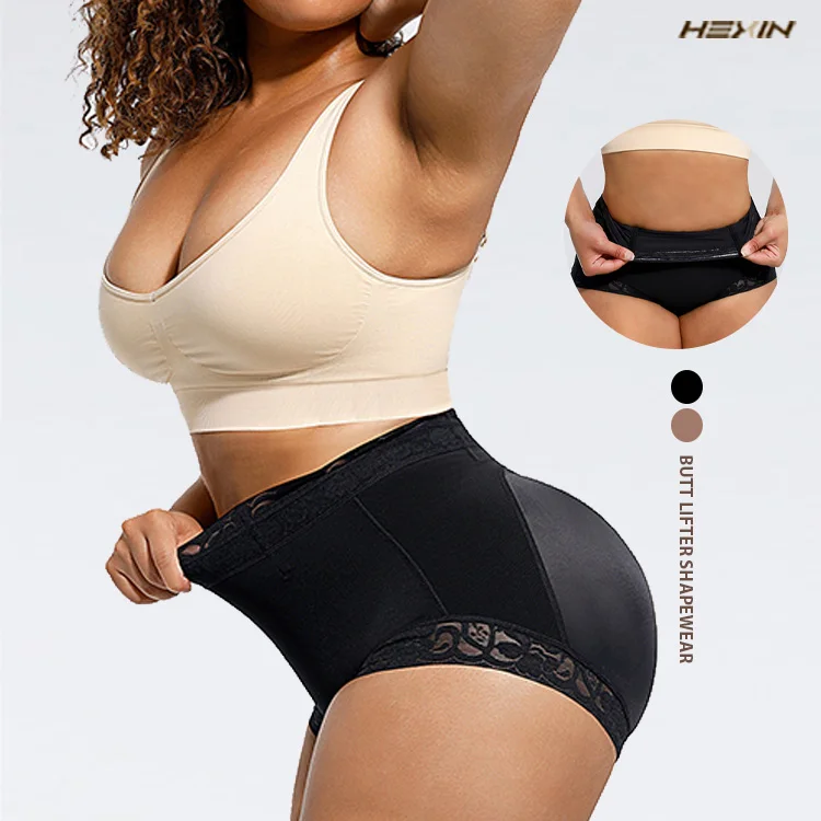 HEXIN Women Fat Abdomen Control Body Shaper Compression Waist And Thigh Shaper Ladies Hip Enhancer Shapewear