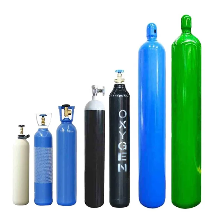 Поставщик медицинских газовых баллонов 40L кислородный баллон CO2/азот/аргон/гелий/Водород/Ксенон/неоновые высокие газовые баллоны