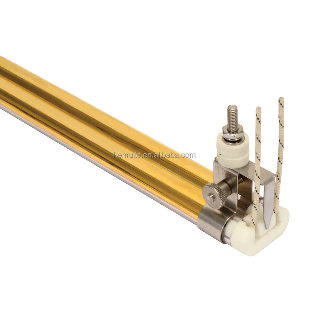 400w--10000w halogen infrared double tube 11*23 golden reflector lamp 09751720 infrared heating lamp for print
