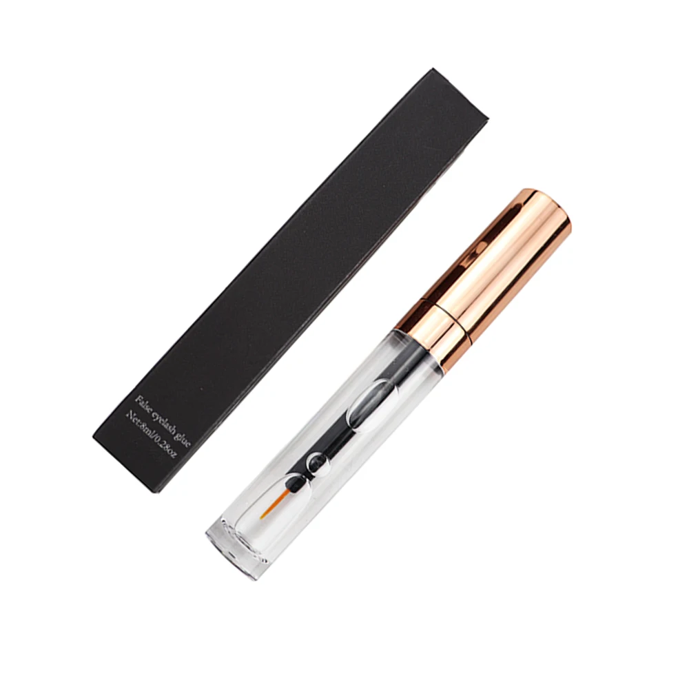 High Viscosity Mink Clear Lashes Glue Waterproof Private Label Adhesive Eyelash Glue DIY Mink Silk Strip Lashes Application Free