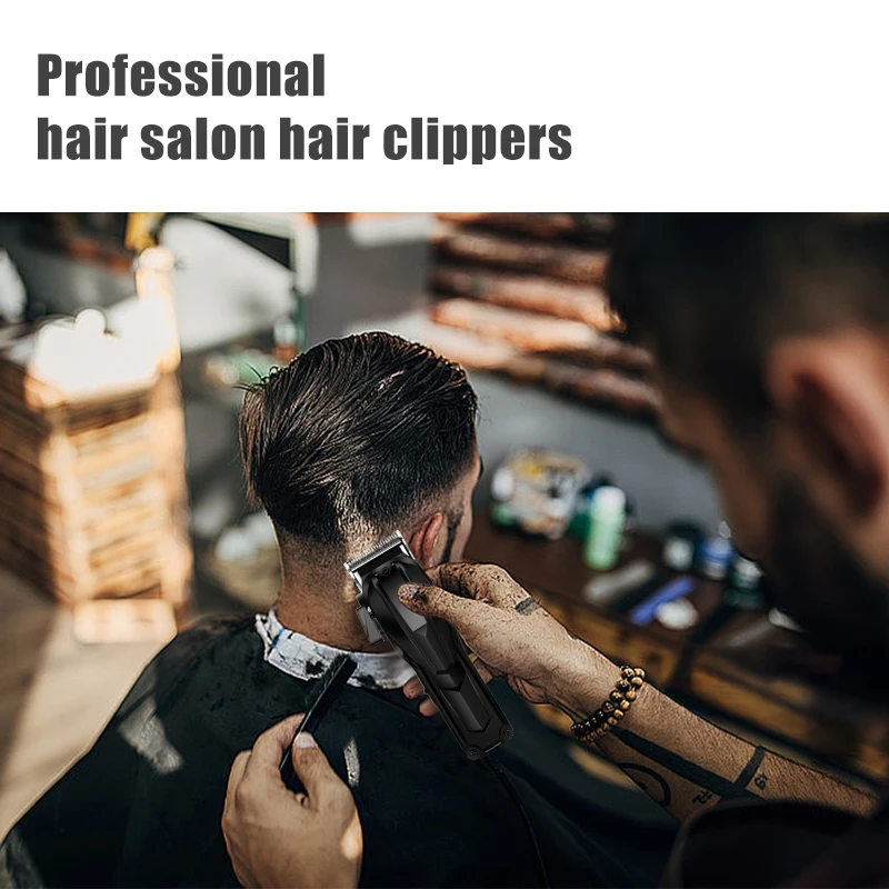 Suttik 327 LCD Display Rechargeable Cordless Barber Brushless Motor Professional Hair Clipper 0mm Blade For 2500mAh