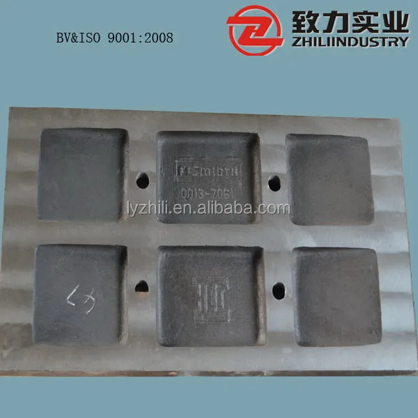 Manganese Steel Swing Fixed Jaw Crushing Liner Plates Accessories Casting Jaw Crusher Spare Parts For Sale