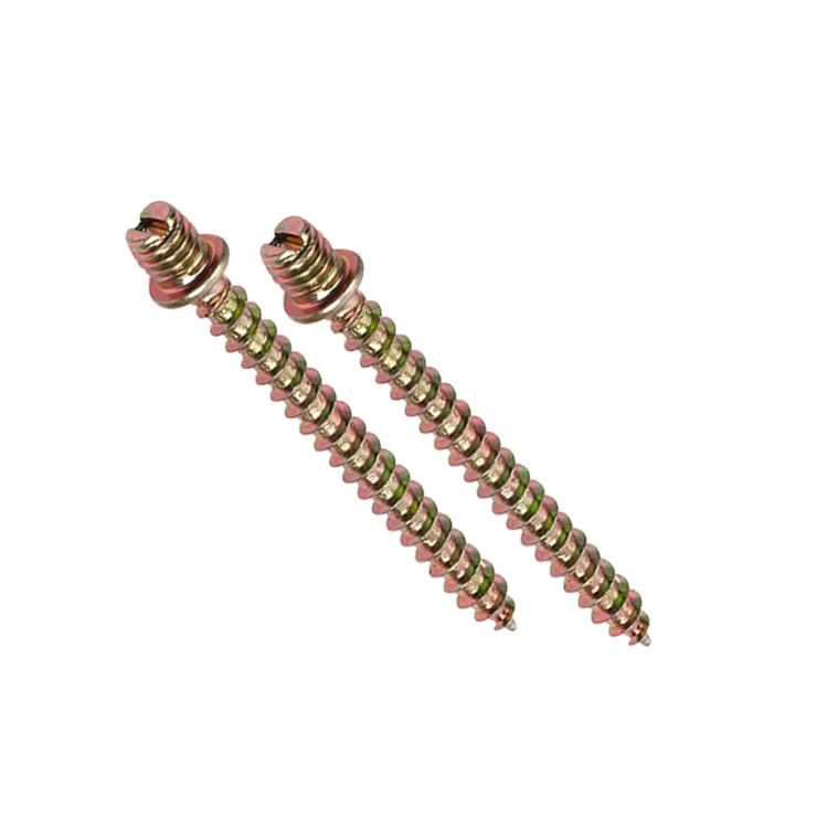 Buy Wooden Leg Screws Carbon Steel Double Threads Screws Pipe Clamp Screws M7 M6 Chinese Factory