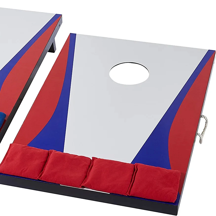 Outdoor Toys Custom Outdoor Cornhole Toss Game Sandbag Board Adult Throwing Corn Hole Bean Bag Garden Wooden Sport Games Toy