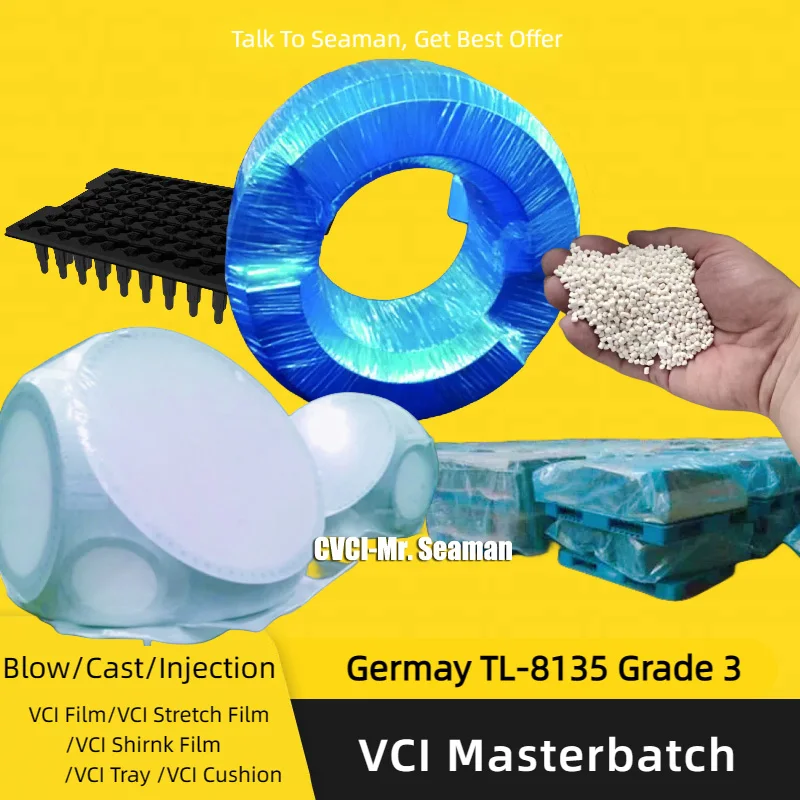 Germany TL-8135 Locally Tested Grade3 Good Corrosion Protection Blowing/Casting/Thermoforming/Injection VCI Master Batch