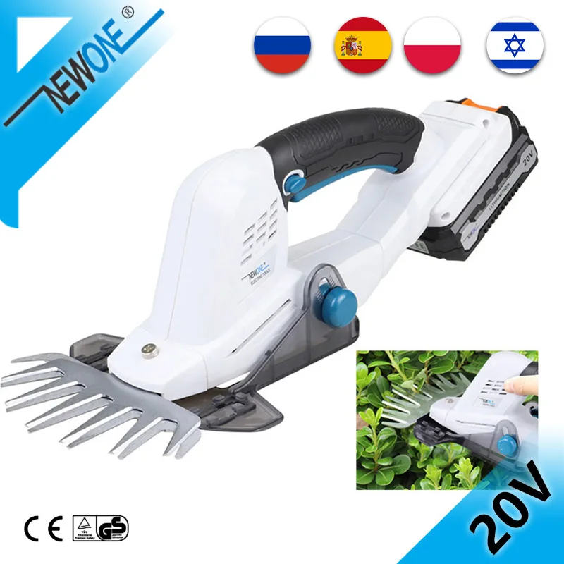 20V Cordless Weed Trimmer Grass Zip Trim Cutter Garden Edger Lawn Strimmer Hedge Cutter Pruning Garden Tools 2000mAh Li-ion