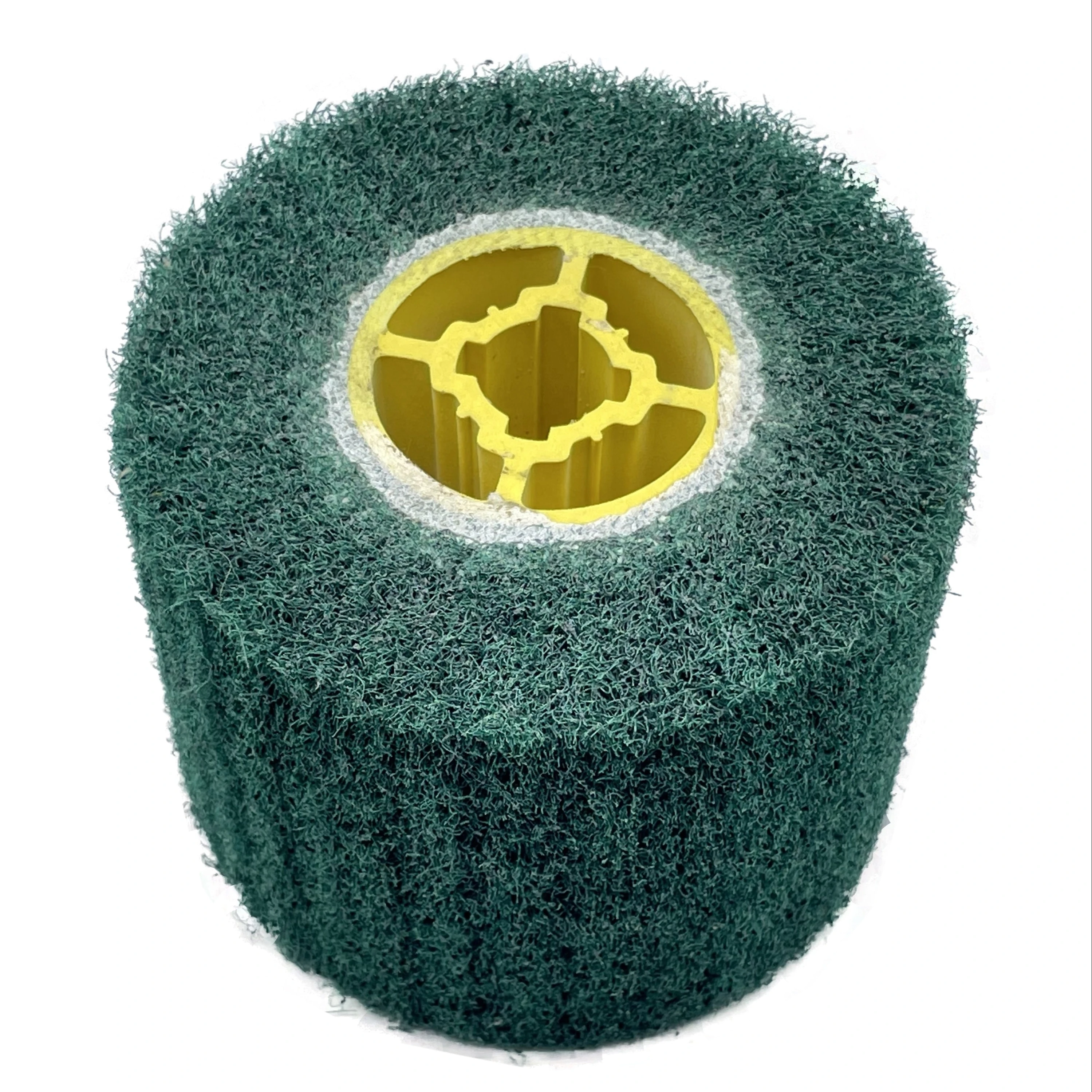 120*100*19mm Polishing Drawing Wheel Round Brush Head Non-woven Sand Abrasive Flap Wire Deburring Burnishing Drum