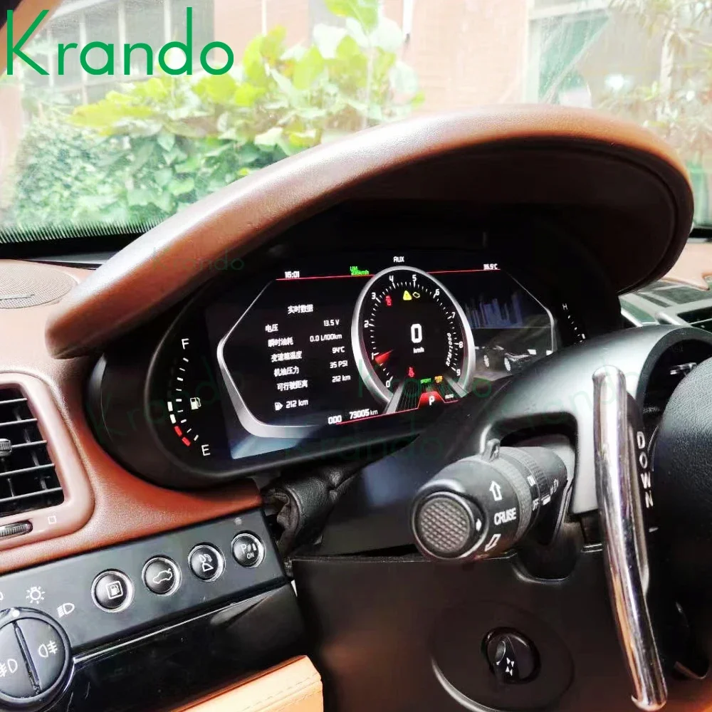 Krando 12.3' Linux Digital Instrument Cluster For Maserati Granturismo GT 2008 - 2020 Virtual CockPit LCD Car Dashboard Panel
