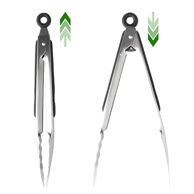 Multifunction Frying Food Serving Tongs Barbecue Clip Clamps Stainless Steel Kitchen Food Serving Tong