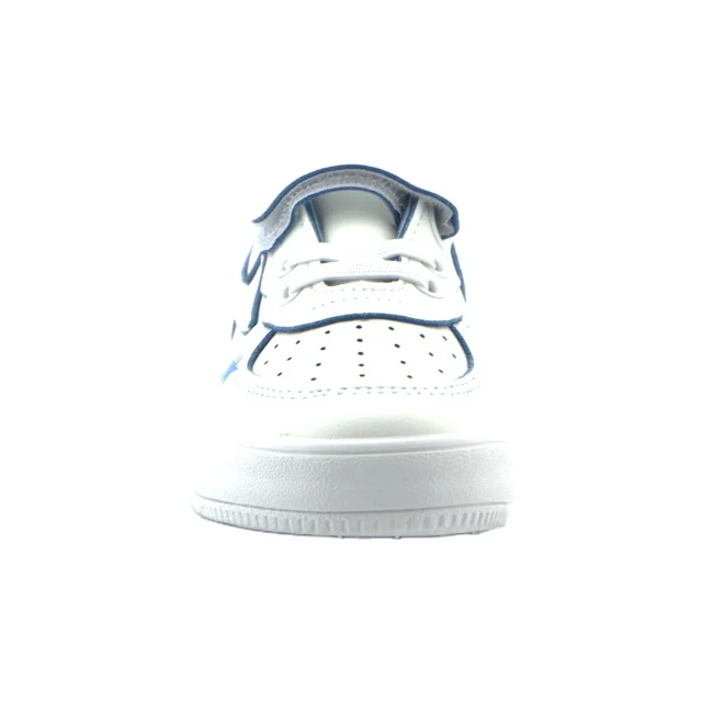 
kids white casual vulcanized shoes air force hook and loop sneakers 