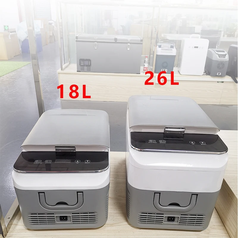 Mini refrigerator freezers small portable deep 12v car fridge freezer 18/26L camping fridge