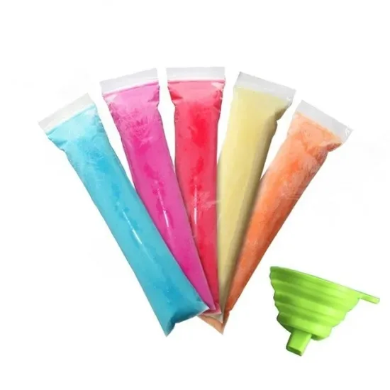 Plastic Ice Pop Molds Popsicle DIY Ice Cream Plastic Bag for Drinks
