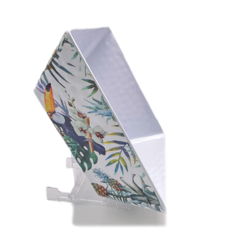 Factory direct Unbreakable square modern restaurant melamine plastic salad serving bowl